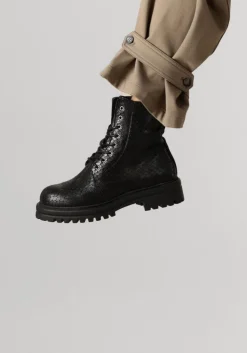 zwarte floris van bommel enkellaarsjes wonki 04.21