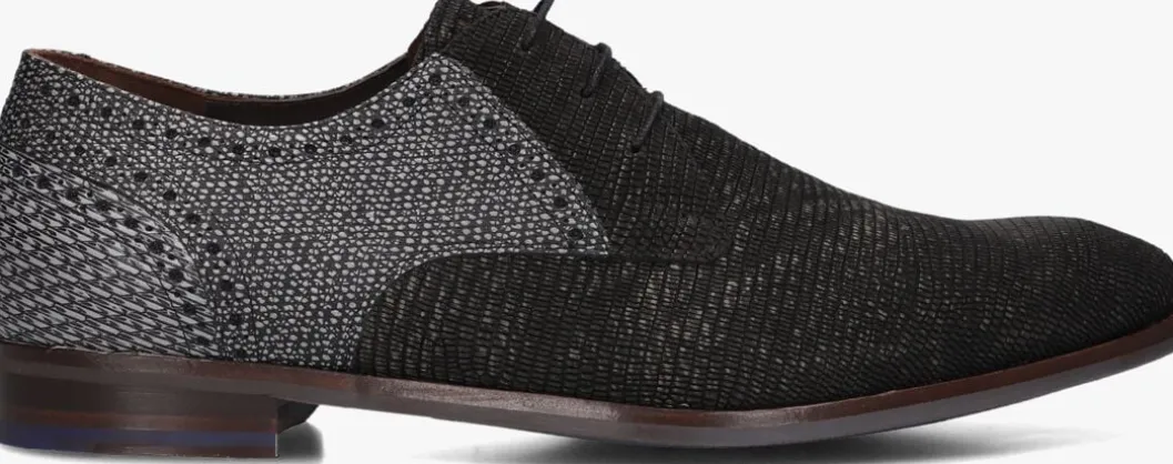 zwarte floris van bommel nette schoenen sfm-30361 de stapper