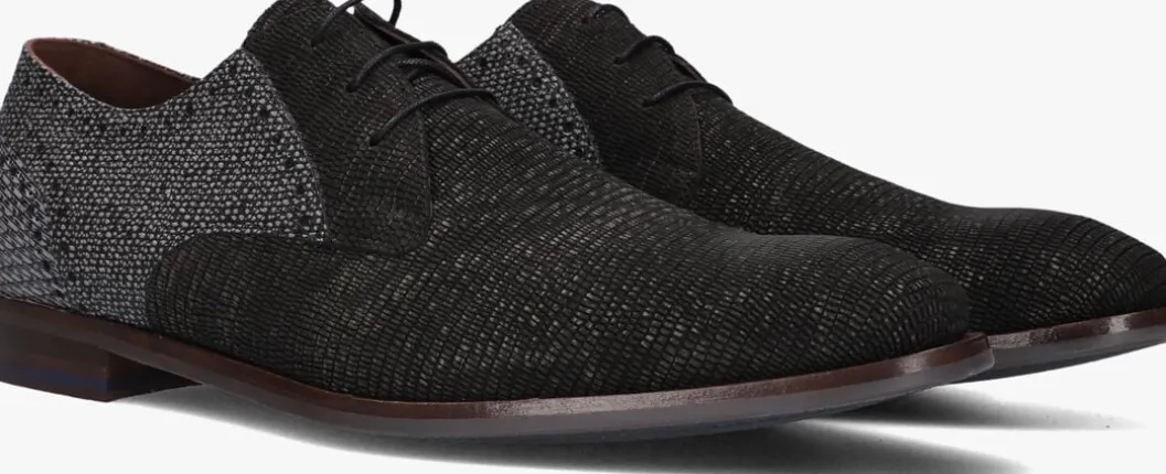 zwarte floris van bommel nette schoenen sfm-30361 de stapper