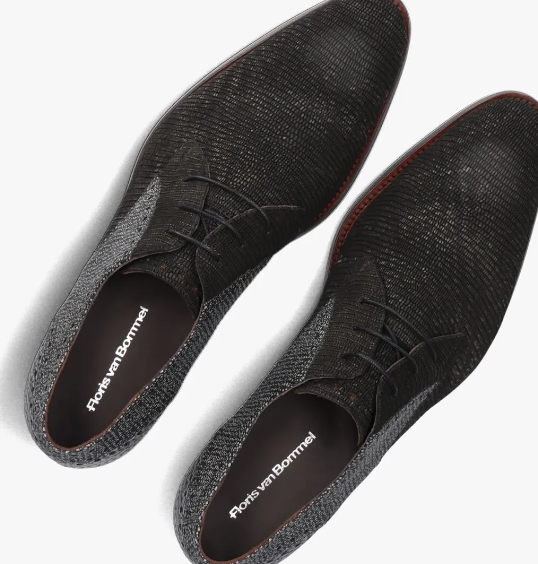 zwarte floris van bommel nette schoenen sfm-30361 de stapper