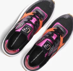 zwarte floris van bommel lage sneakers sfw-10128 noppi