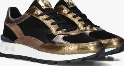 zwarte floris van bommel lage sneakers sfw-10098 blokki