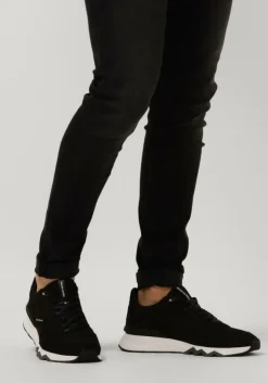 zwarte floris van bommel lage sneakers sfm-10136 de zager