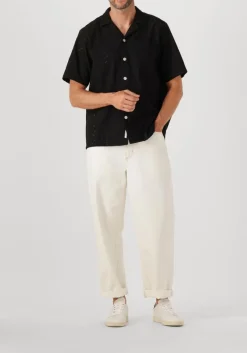 zwarte forét casual overhemd leo paisley shirt