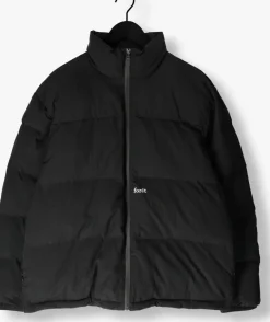 zwarte forét gewatteerde jas polar puffer jacket