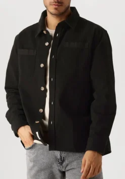 zwarte forét overshirt fellow twill shirt