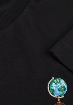 zwarte forét t-shirt globus t-shirt