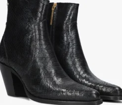 zwarte fred de la bretoniere enkellaarsjes blaire ankle boot