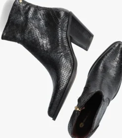 zwarte fred de la bretoniere enkellaarsjes blaire ankle boot