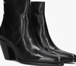 zwarte fred de la bretoniere enkellaarsjes blaire ankle boot