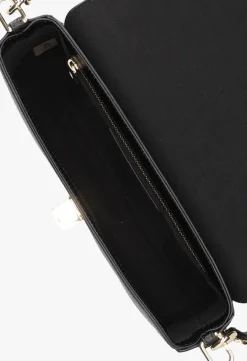 zwarte furla schoudertas iride s crossbody