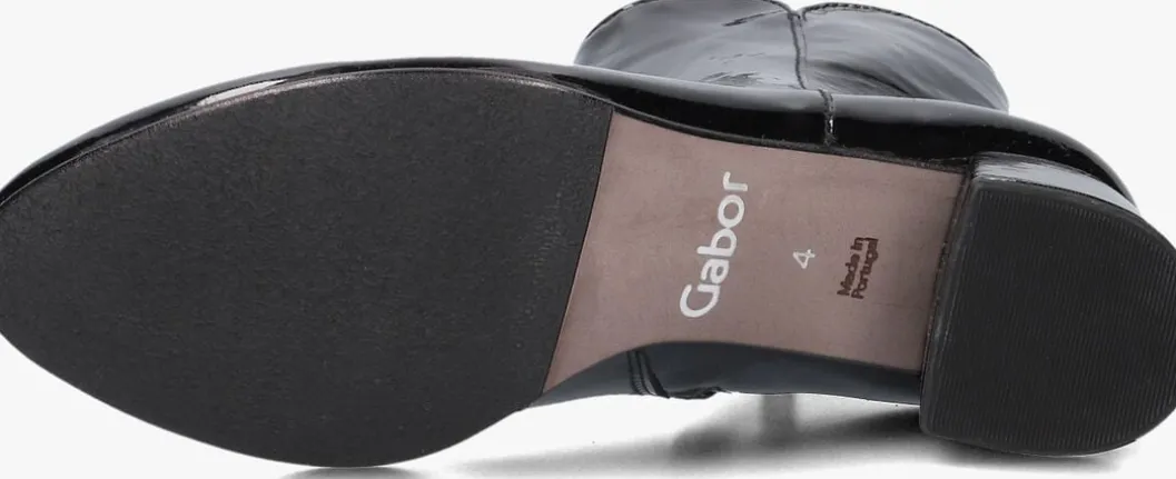 zwarte gabor enkellaarsjes 680.3