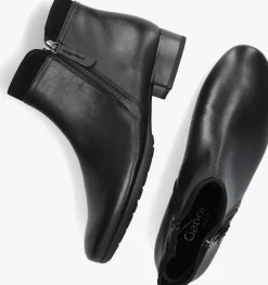 zwarte gabor enkellaarsjes 718