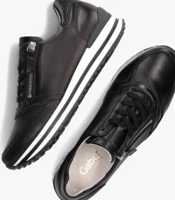 zwarte gabor lage sneakers 528