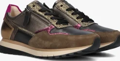 zwarte gabor lage sneakers 378