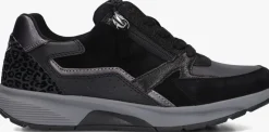 zwarte gabor lage sneakers 878