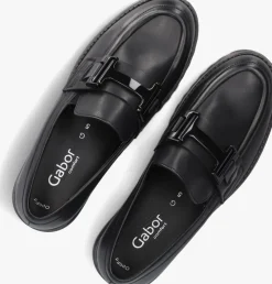 zwarte gabor loafers 452
