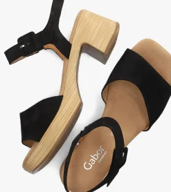zwarte gabor sandalen 721.1.0