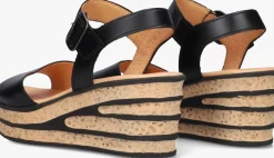 zwarte gabor sandalen met hak 651