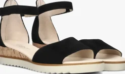 zwarte gabor sandalen met hak 780