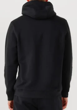 zwarte genti trui basic logo hoodie