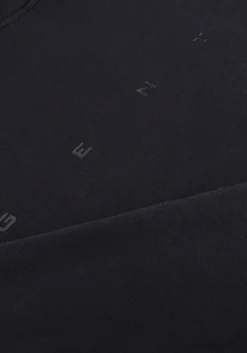 zwarte genti trui basic logo hoodie