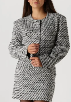 zwarte gestuz blazer amilinagz jacket