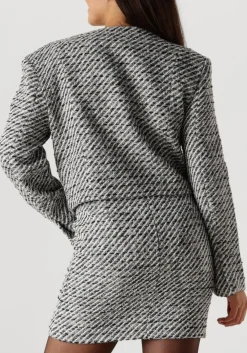 zwarte gestuz blazer amilinagz jacket