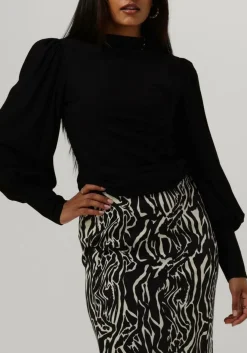 zwarte gestuz blouses rifagz puff blouse noos