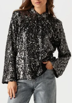 zwarte gestuz blouses salinagz blouse