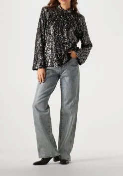 zwarte gestuz blouses salinagz blouse