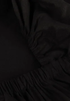 zwarte gestuz mini jurk elarahgz linen short dress