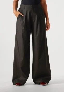 zwarte gestuz pantalon elarahgz linen hw pants