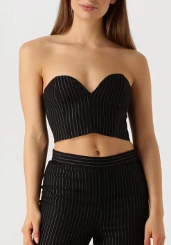 zwarte gestuz top caylinagz corsage