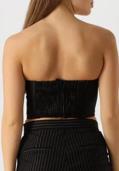 zwarte gestuz top caylinagz corsage