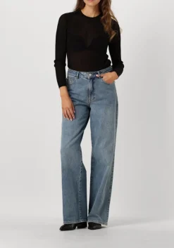 zwarte gestuz t-shirt silvigz deep back blouse