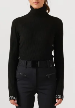 zwarte goldbergh coltrui mira long sleeve knit sweater