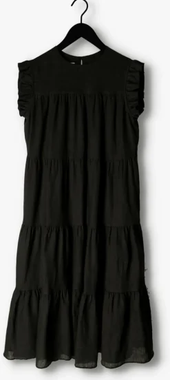 zwarte greek archaic kori midi jurk 130431