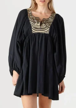 zwarte greek archaic kori mini jurk 330432