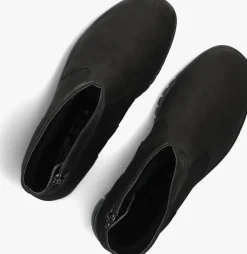 zwarte hartjes enkelboots nub h booty