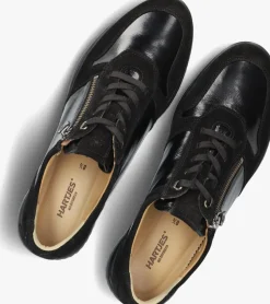 zwarte hartjes lage sneakers 162.1128