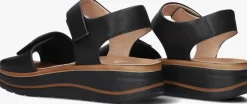 zwarte hartjes platte sandalen woogie