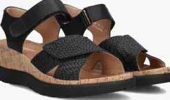 zwarte hartjes sandalen met hak jazz