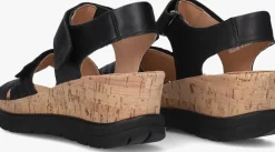 zwarte hartjes sandalen met hak jazz