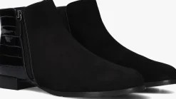 zwarte hassia enkellaarsjes madeira