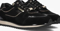 zwarte hassia lage sneakers porto