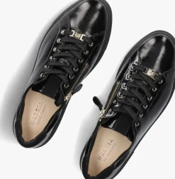 zwarte hassia lage sneakers 301135