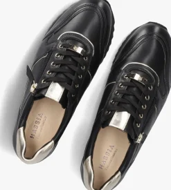 zwarte hassia lage sneakers porto
