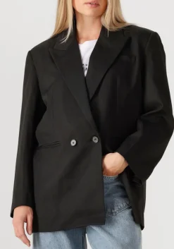 zwarte haute l'amitié blazer premiere oversize triangle blazer