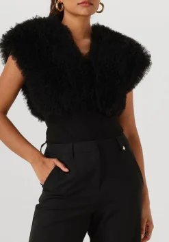 zwarte haute l'amitié top new funky bodysuit